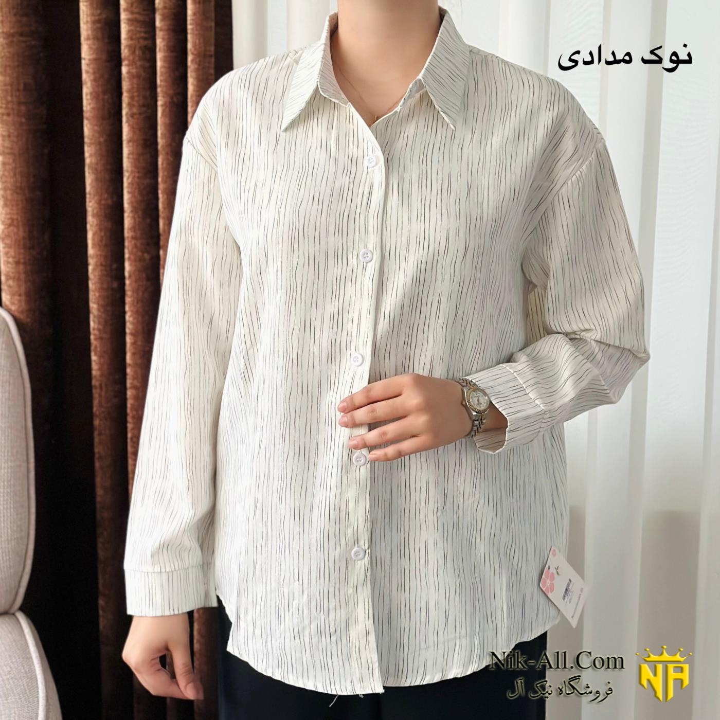شومیزخارجی رنگی خط ریز 