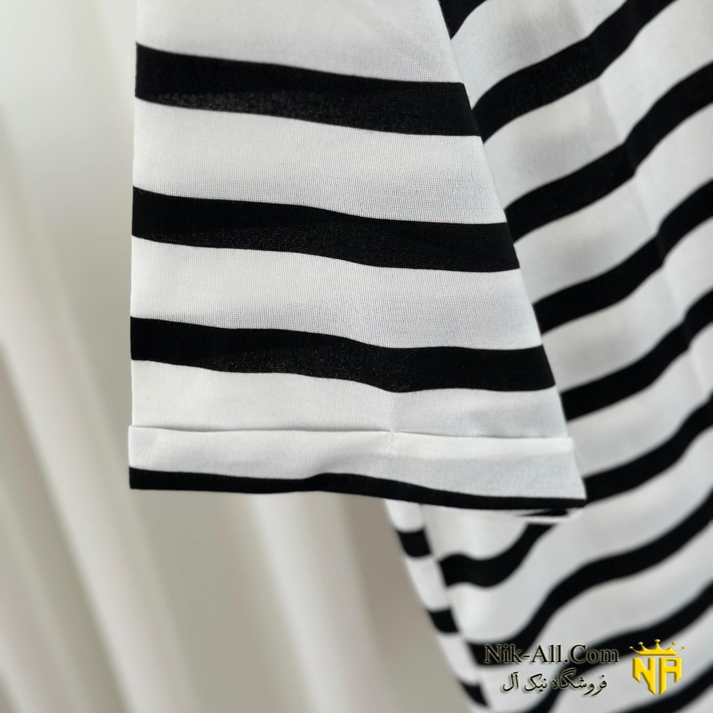 لانگ راه راه مشکی