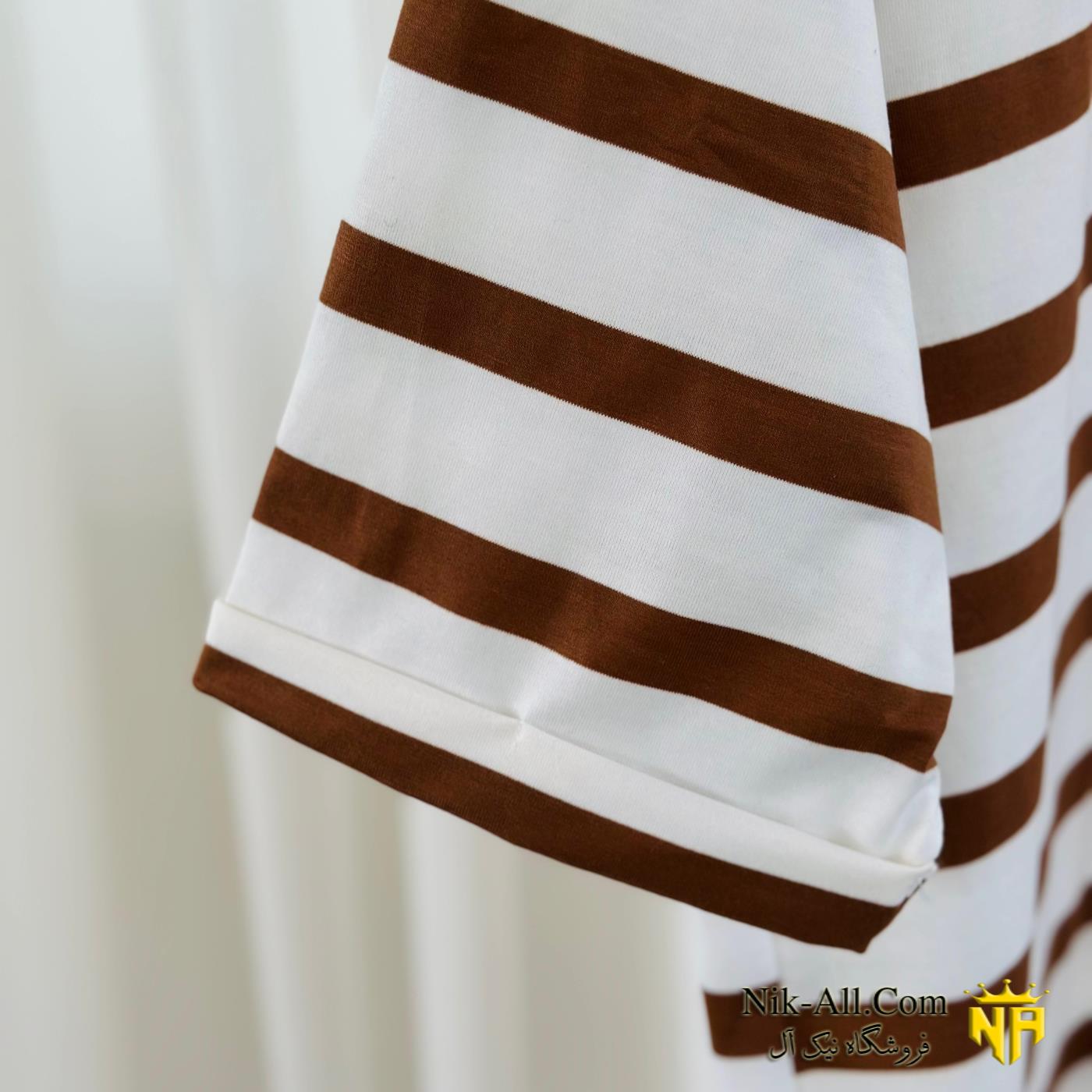 لانگ راه راه قهوه ای