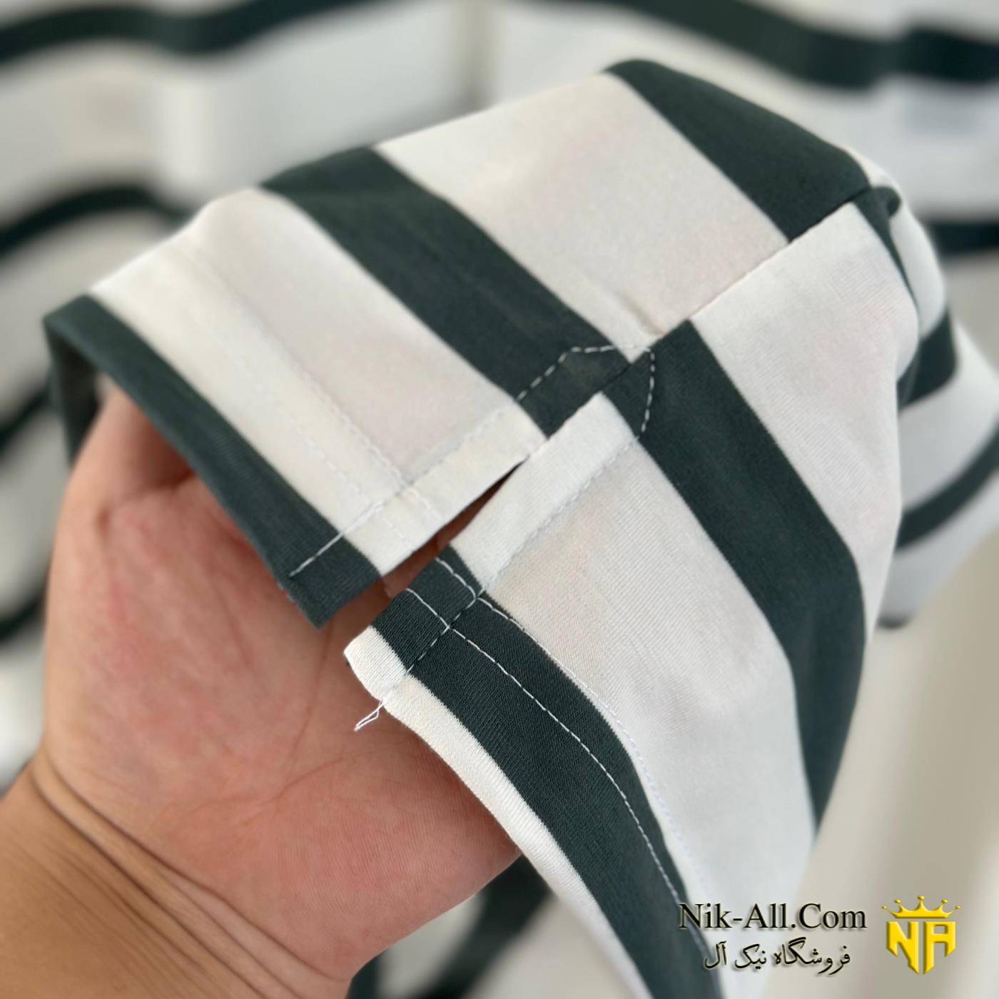 لانگ راه راه سبز