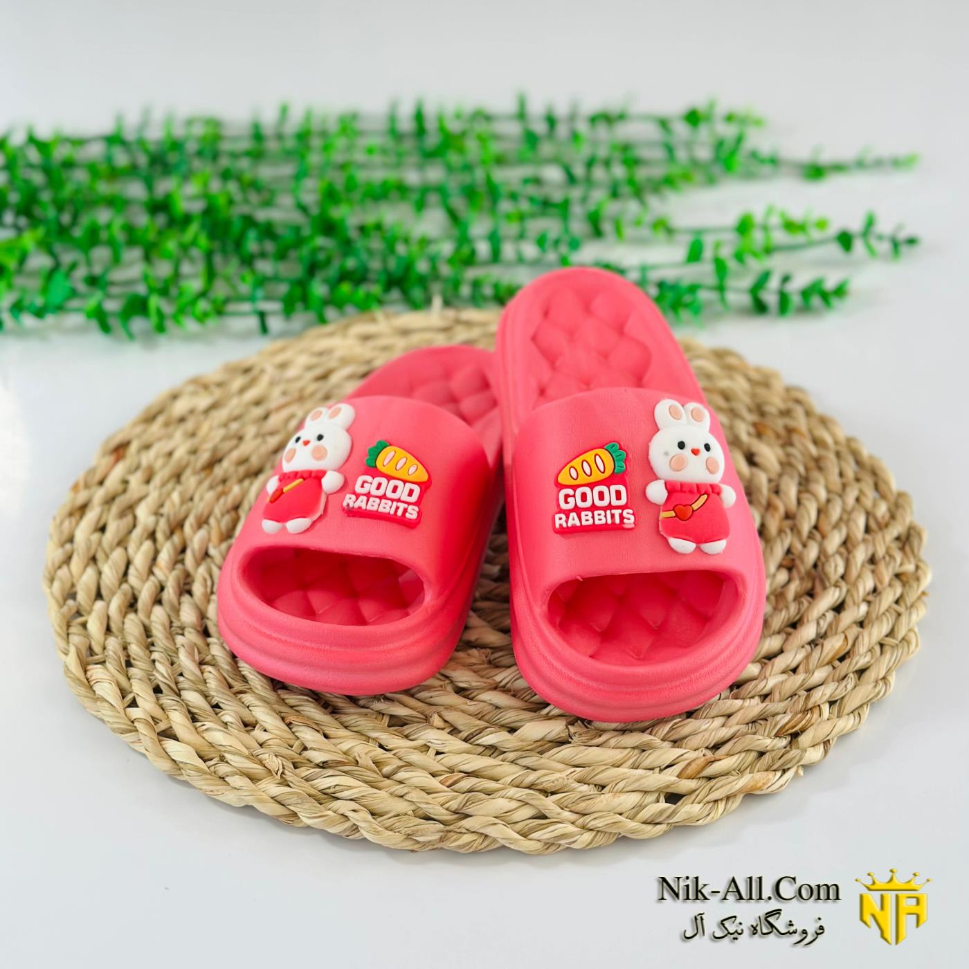 دمپایی رابیتز دخترانه سرخابی