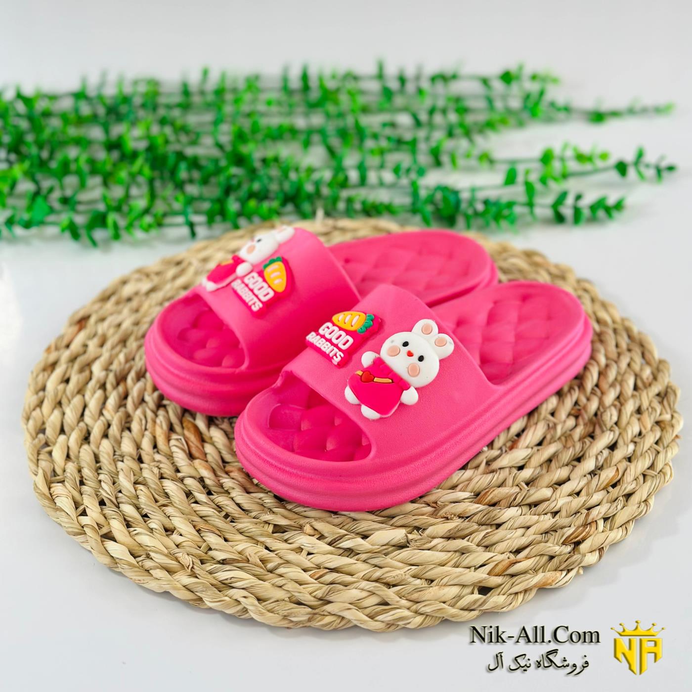 دمپایی رابیتز دخترانه سرخابی