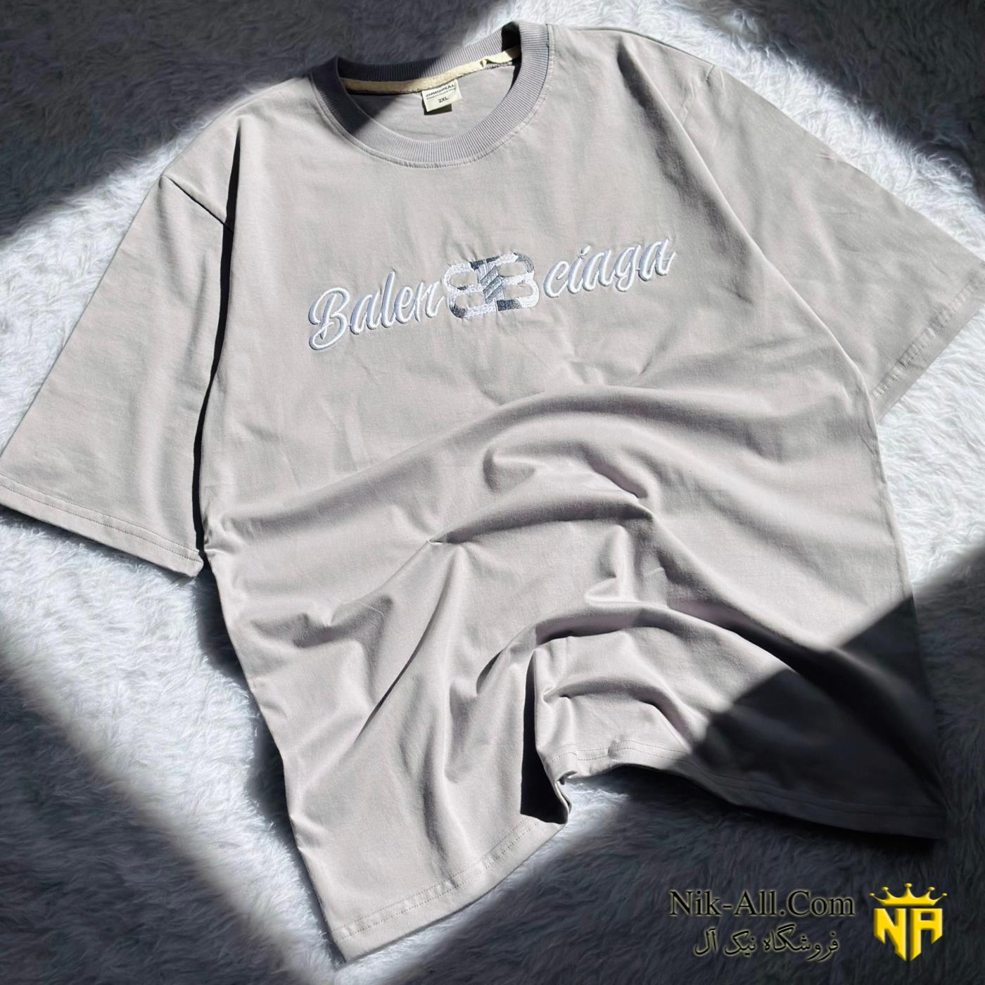 تیشرت یقه گرد پنبه XL