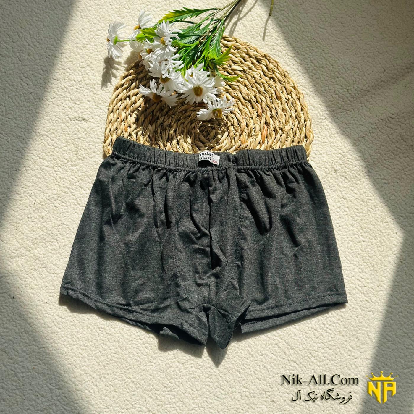 شورت پادار مردانه ملانژ 2XL
