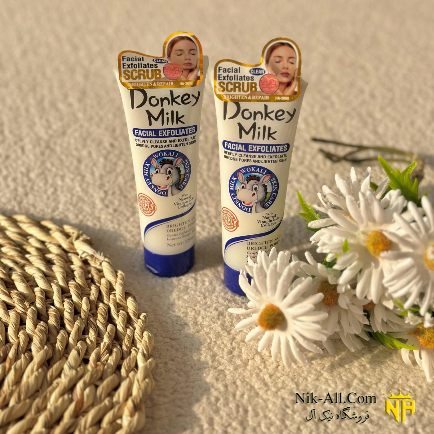 ژل اسکراب شیر الاغ 