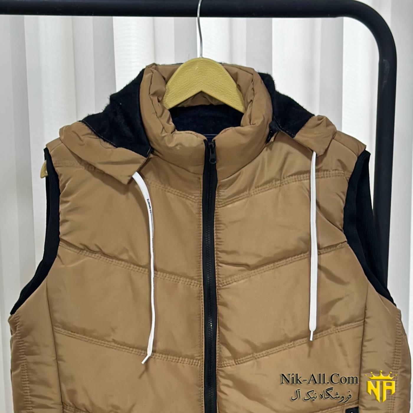 پافر مردانه کرم قهوه ای