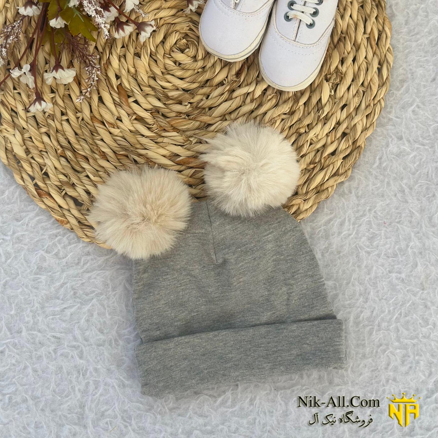 کلاه پوم دار بچگانه 