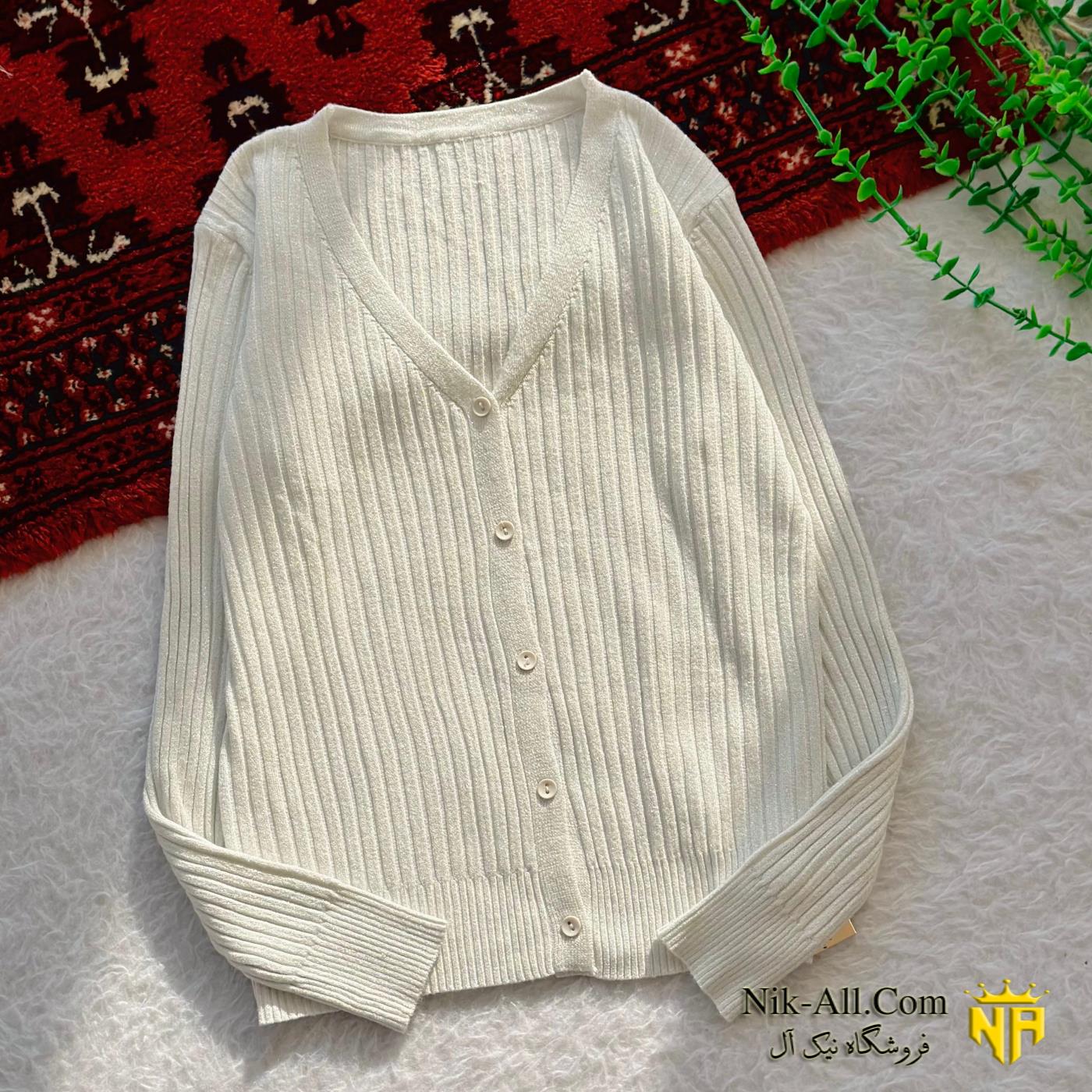 ژاکت بافت شاین دار 