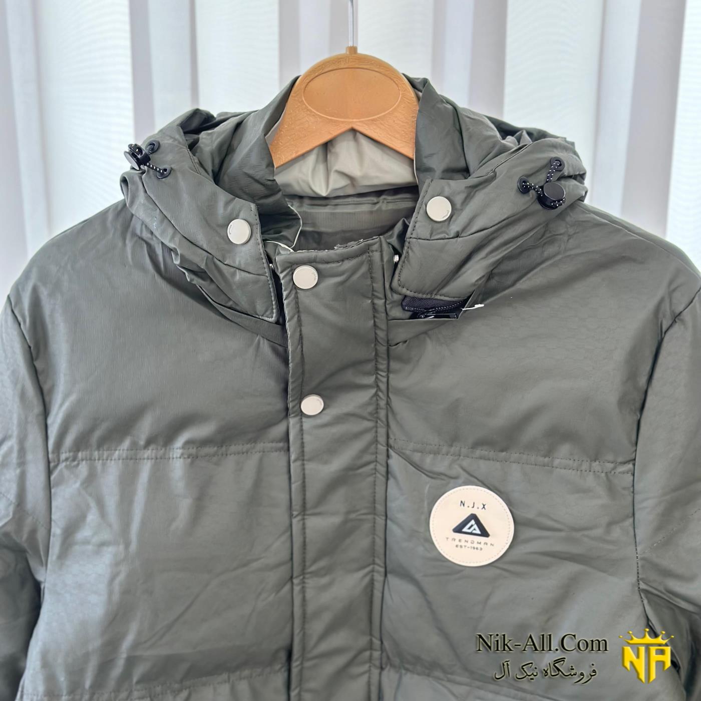 کاپشن مردانه 6566 سبز تیره