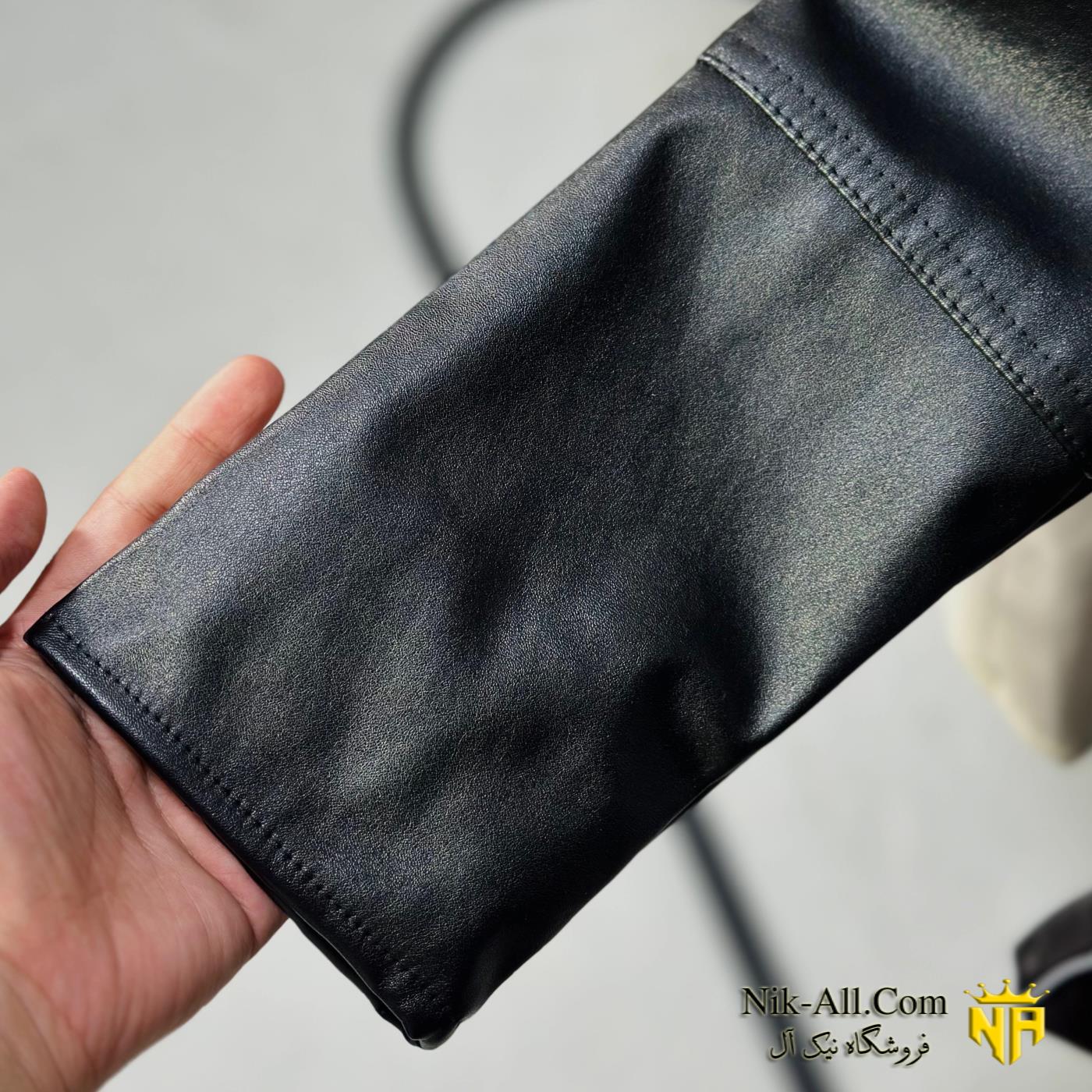 کت چرم زنانه کوتاه زارا مشکی 