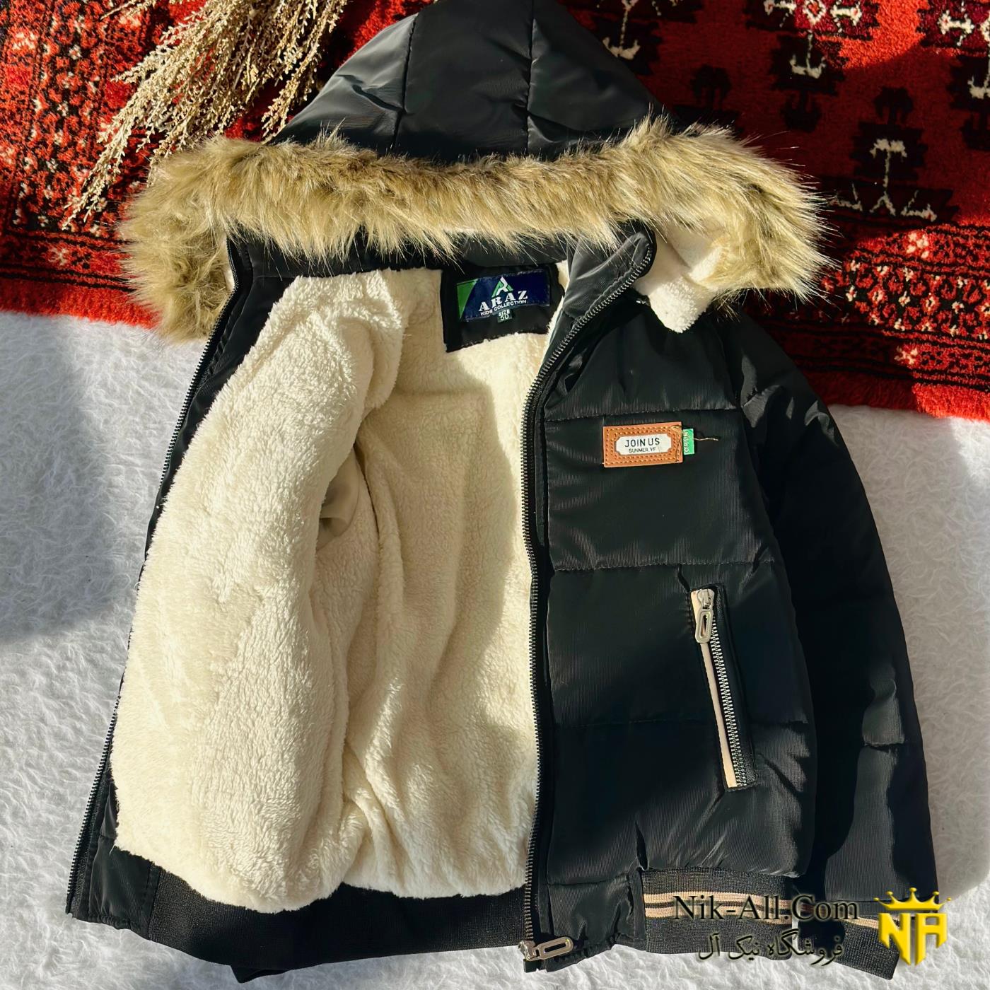 110 کاپشن سیلیکونی مشکی 