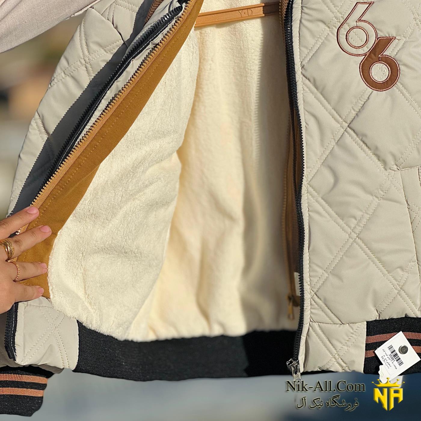 9029 کاپشن دوزیب لوزی استخوانی 