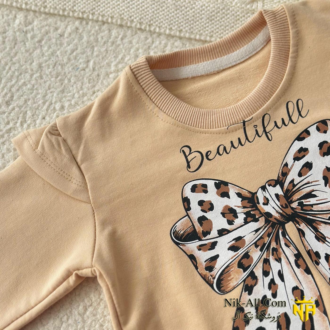 ست دخترانه پاپیون دار 