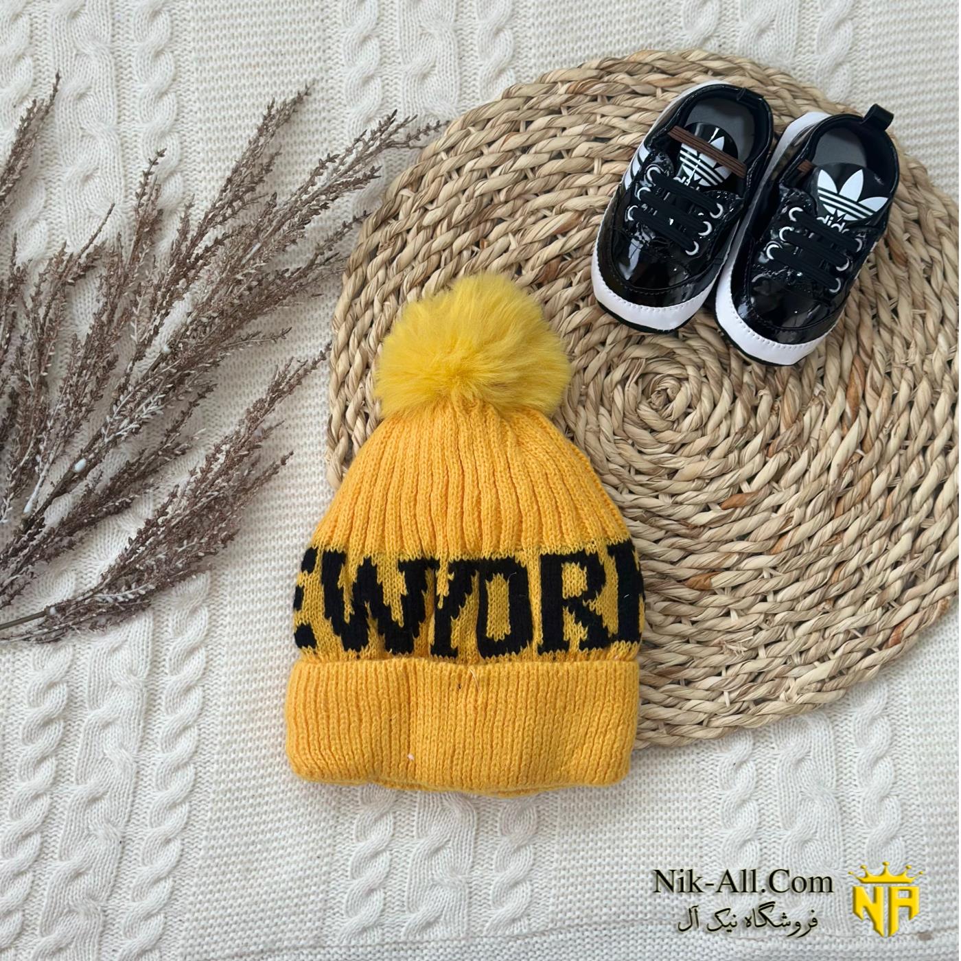 کلاه بافت حروف 