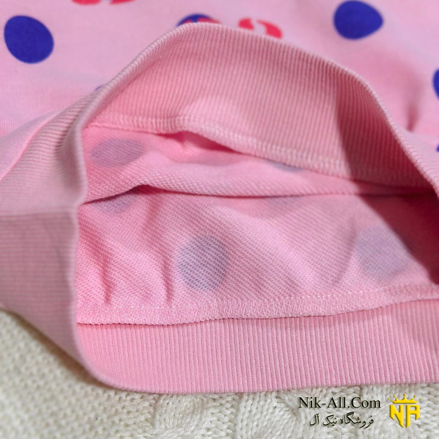 بلوز وارداتی توپی صورتی 