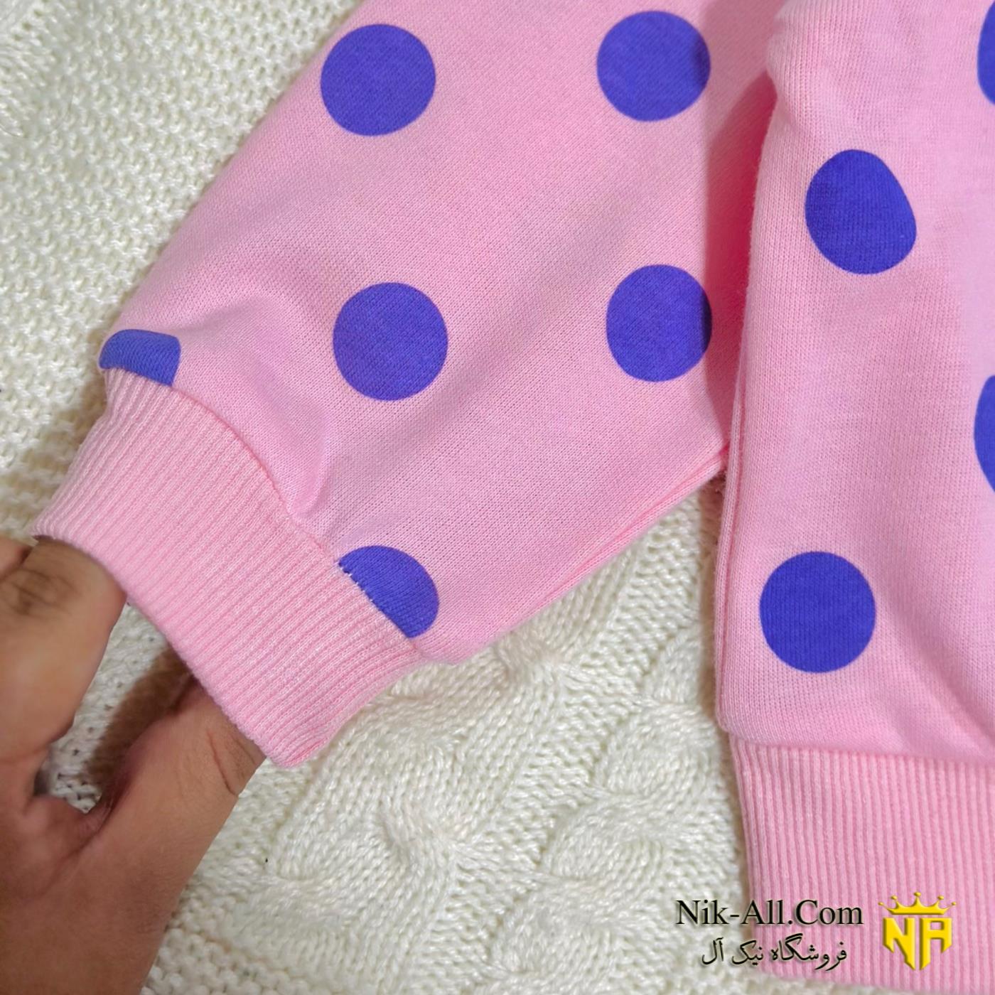 بلوز وارداتی توپی صورتی 