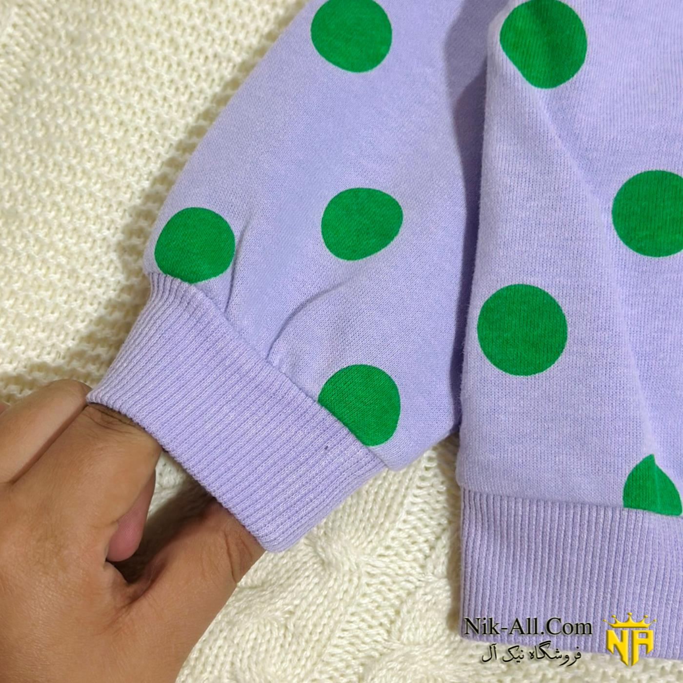 بلوز وارداتی توپی بنفش