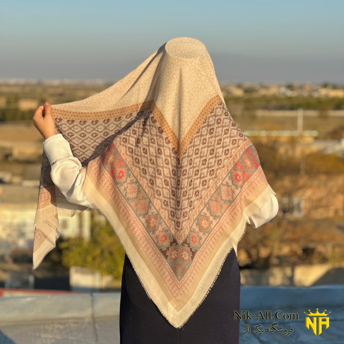 روسری ابریشم رنگی