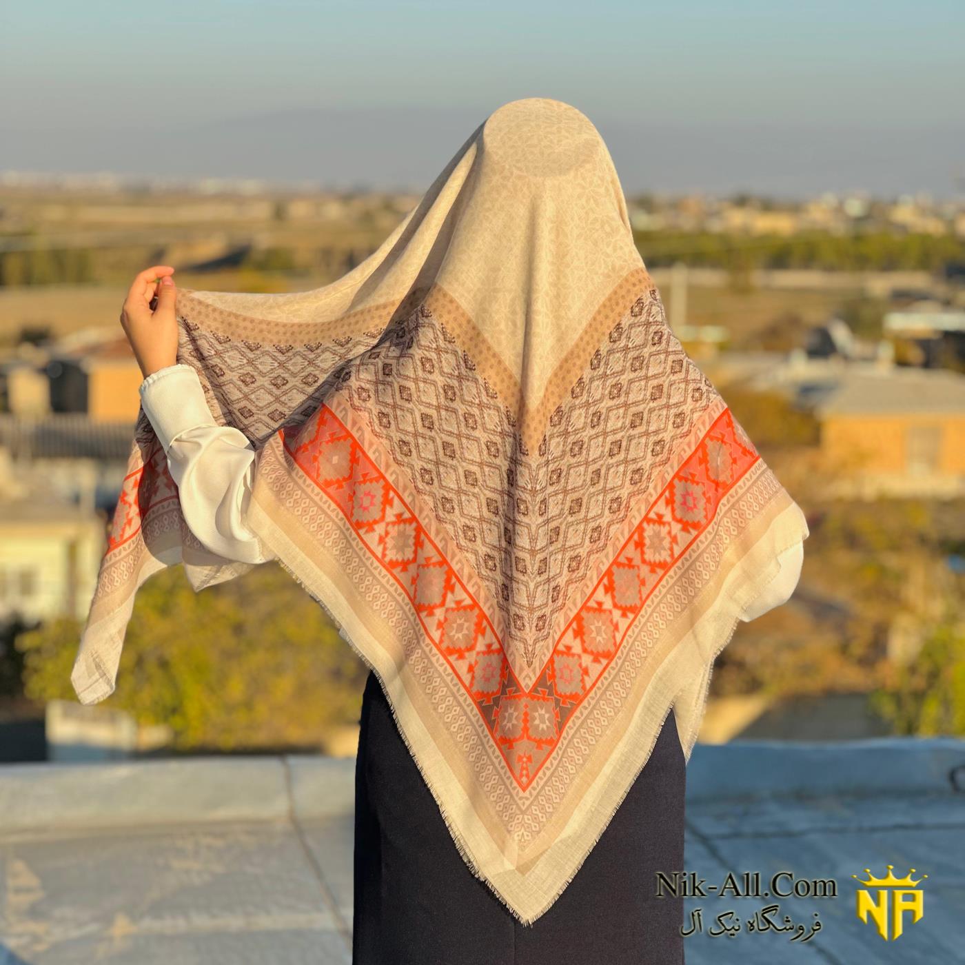 روسری ابریشم رنگی