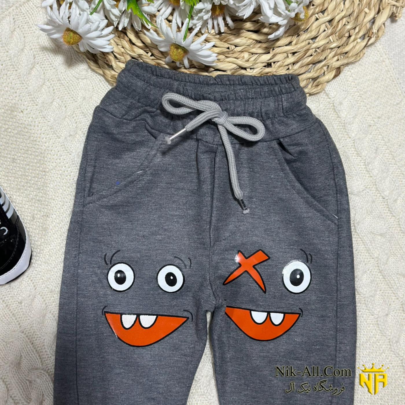 شلوار ملانژ چاپی توسی