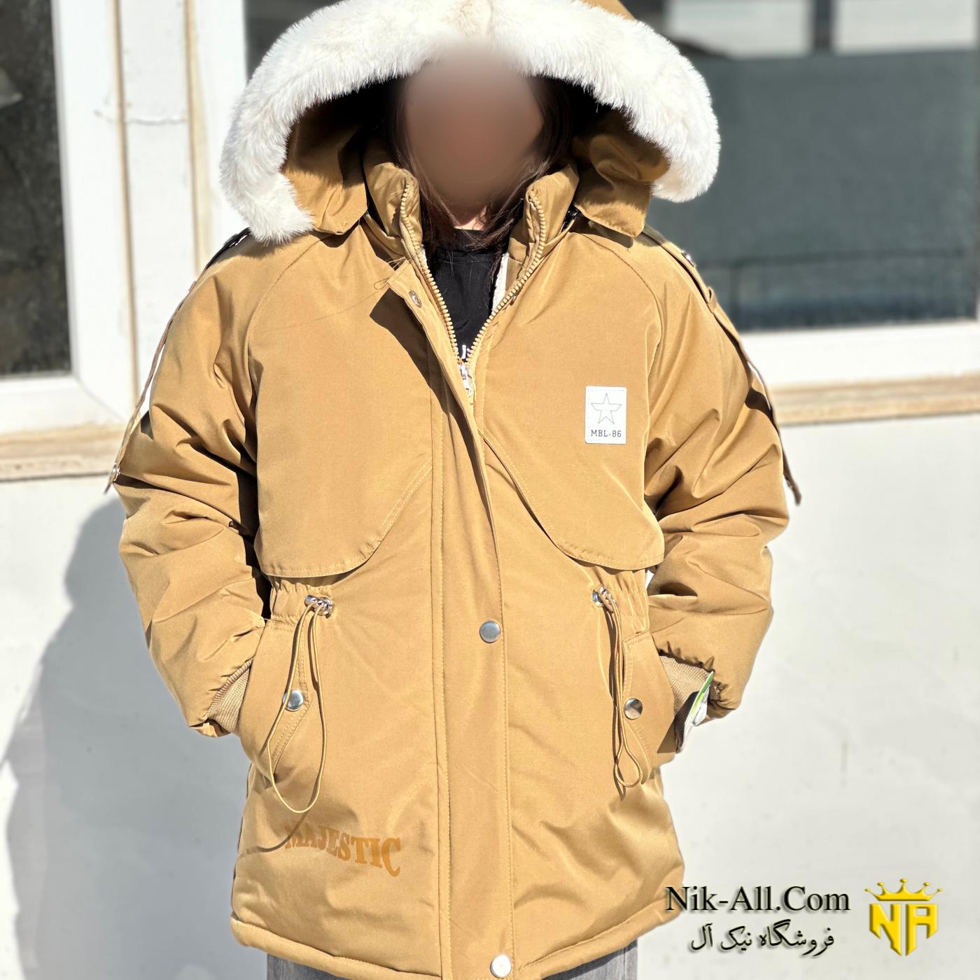 کاپشن پشت زیپ سایز 70