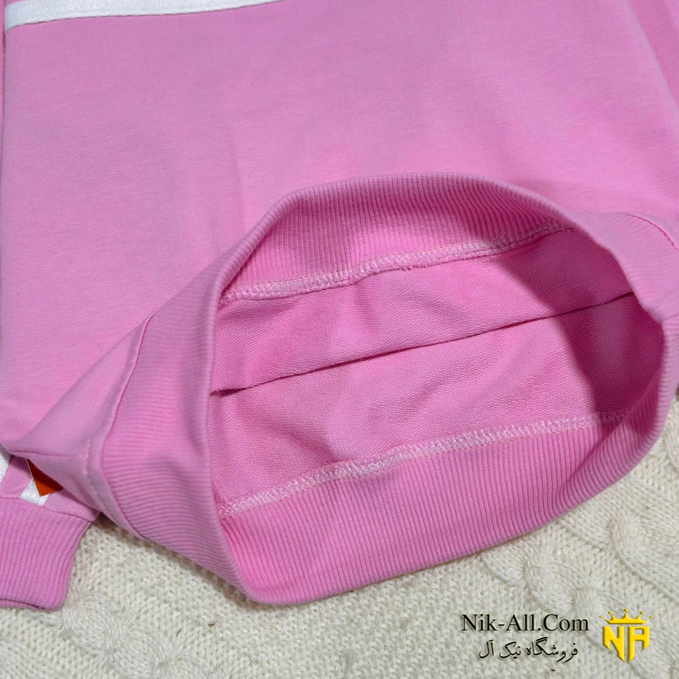 ست دخترانه نوار دارصورتی