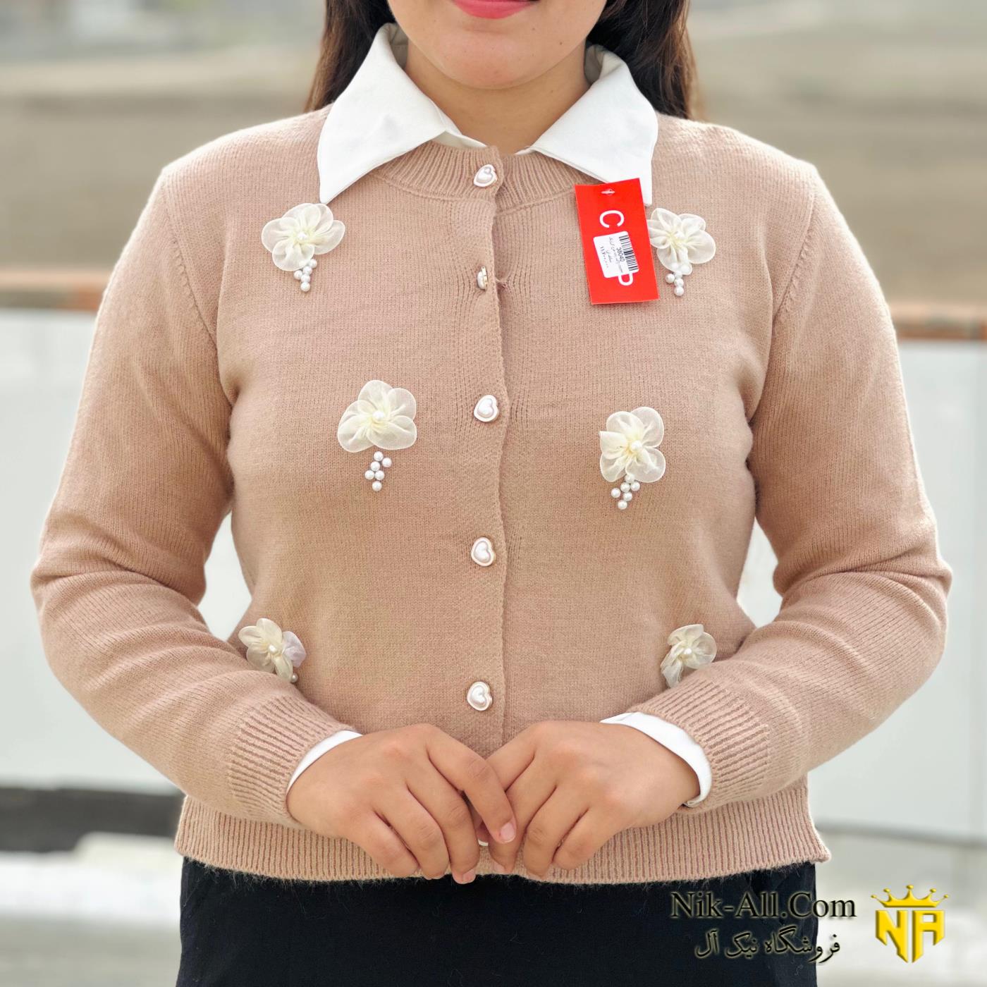 ژاکت زنانه طرح گل