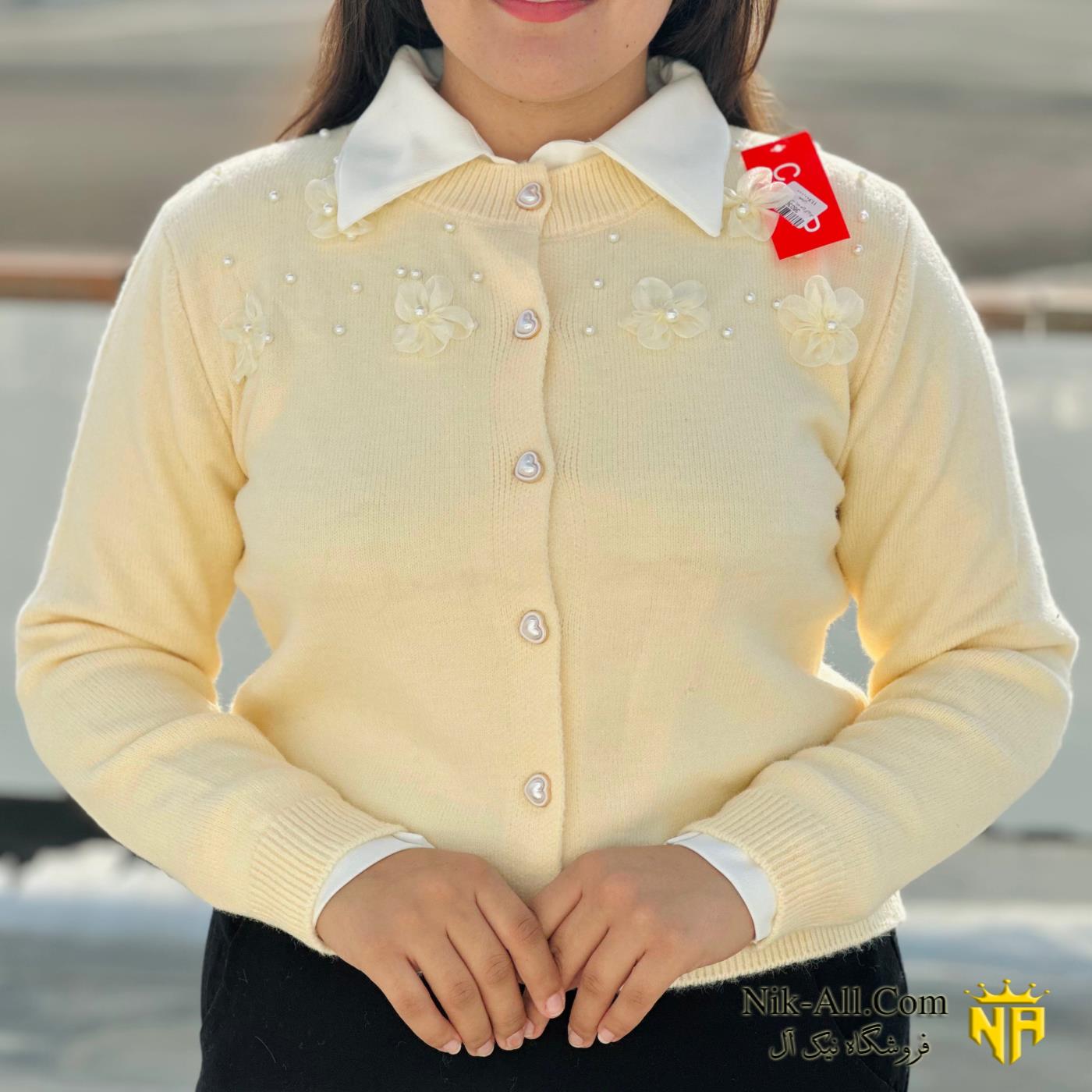 ژاکت زنانه طرح گل