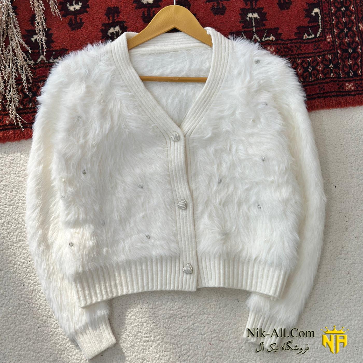 ژاکت موهر مرواریدی 