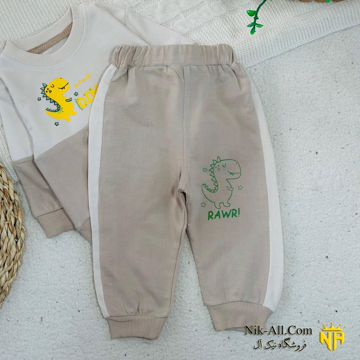 بلوز شلوار ROZ کرمی 