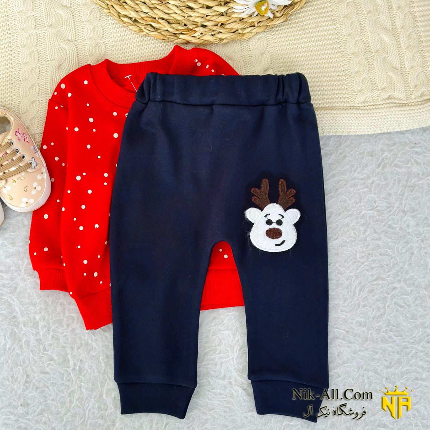 بولیز شلوار یلدایی قرمز 