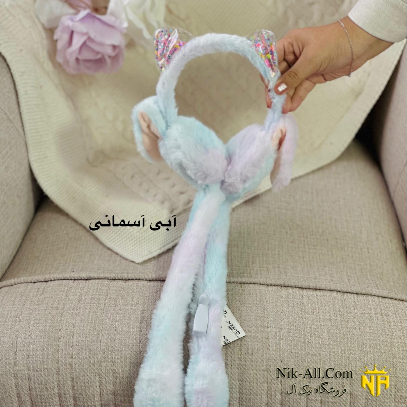 گوش بند رنگی گربه ای 