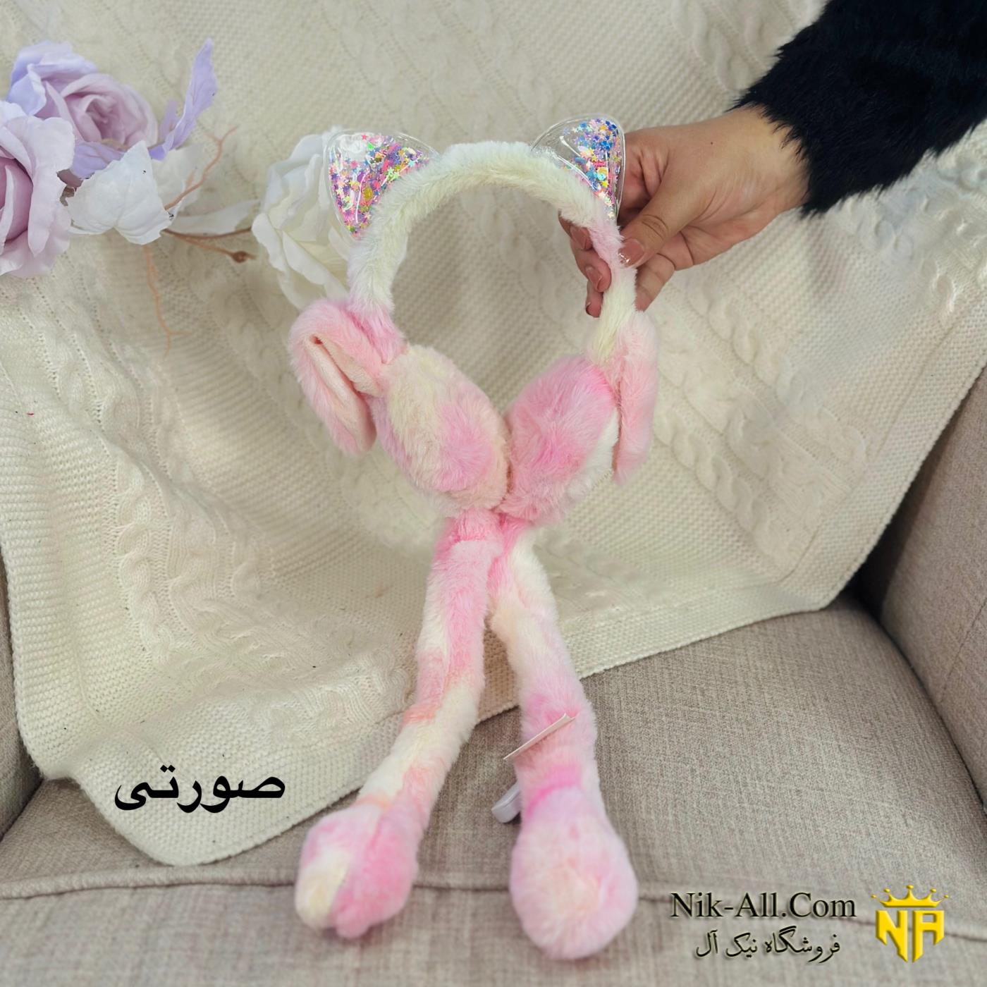 گوش بند رنگی گربه ای 