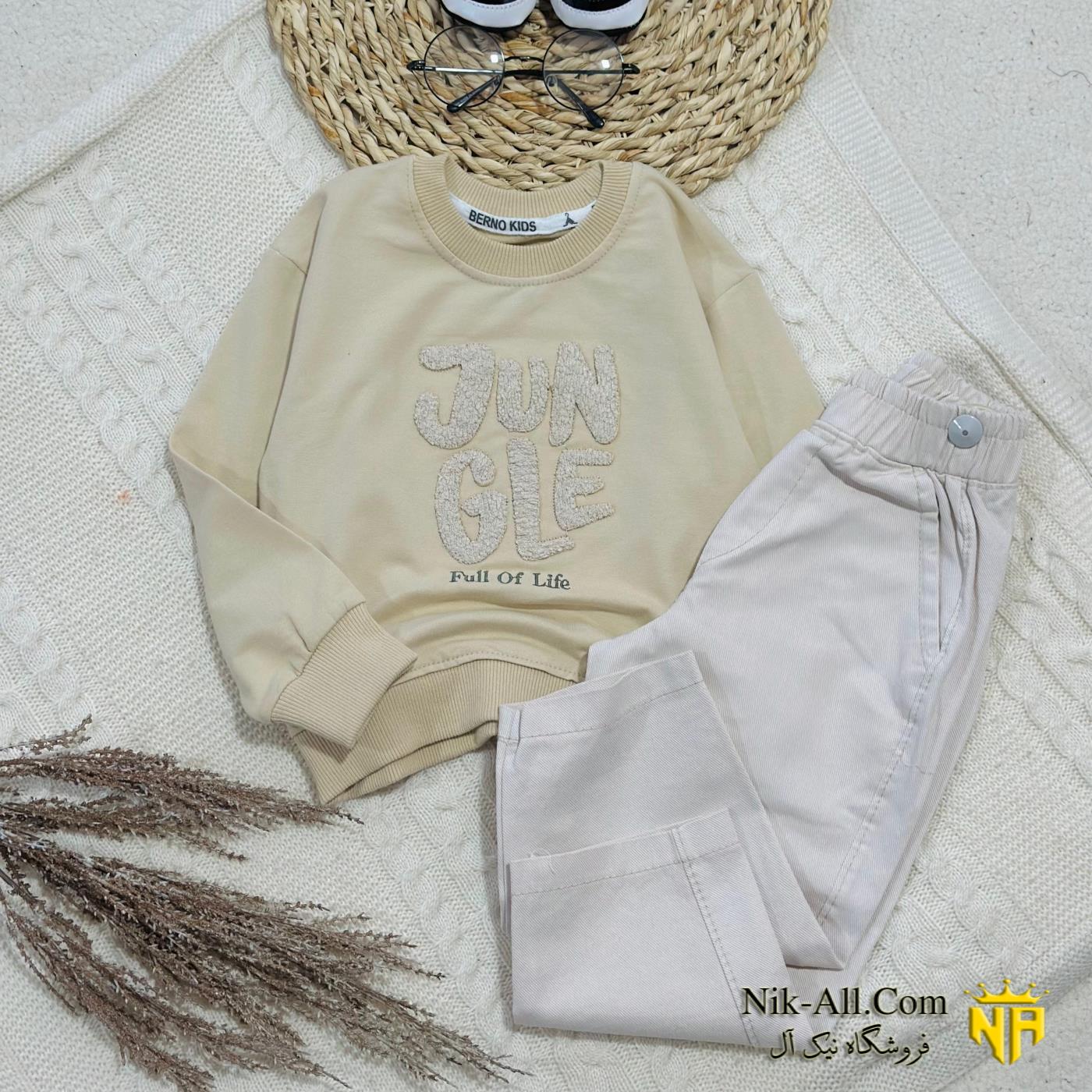 ست کتان گلدوزی لاتین سایز 50